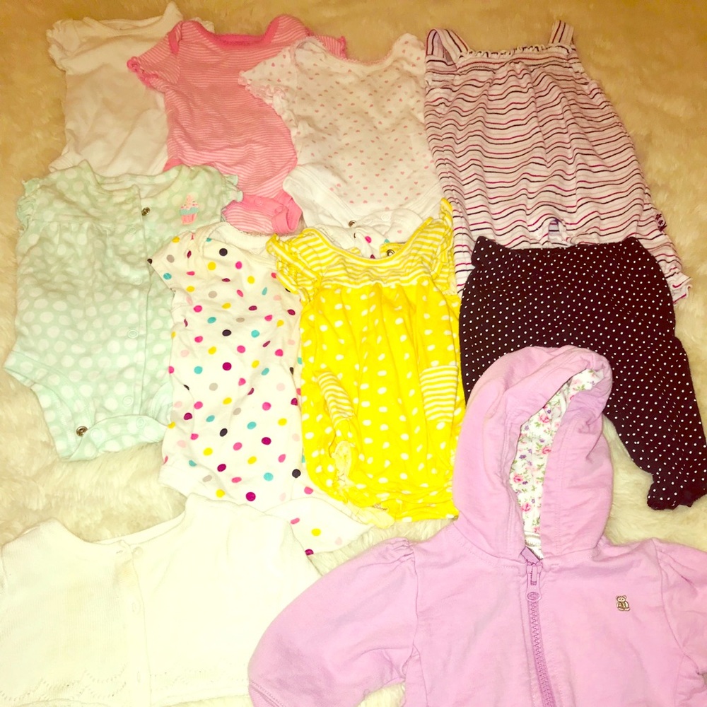 Newborn 0-3 Month Girl Onesie Bundle